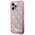 Original Case IPHONE 14 PRO MAX Guess Hardcase Liquid Glitter 4G Transculent (GUHCP14XLC4PSGP) pink 3666339116262