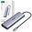 USB-C Hub Ugreen CM498, 3x USB 3.0, HDMI 4k 30Hz, VGA, RJ45, SD/TF, PD 100W (gray) 6941876216000