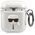 Original Case APPLE AIRPODS Karl Lagerfeld Cover Glitter Karl`s Head (KLA2UKHGS) silver 3666339030285