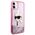 Original Case IPHONE 11 / XR Karl Lagerfeld Hardcase Liquid Glitter Karl Head (KLHCN61LNKHCP) pink 3666339375867