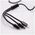 Maxlife 3in1 cable USB - Lightning + USB-C + microUSB 1,0 m 2,1A black nylon 5900495758200