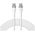 Forever Flexible cable USB-C - USB-C 2,0 m 60W white 5900495978530