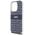 DKNY case for iPhone 15 Pro 6,1&quot; DKHMP15LHRHSEB niebieska HC Magsafe pc tpu repeat texture pattern w stripe 3666339267834