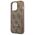 Case IPHONE 13 PRO Guess Hardcase 4G Triangle Logo Cardslot (GUHCP13LP4TPW) brown 3666339048228