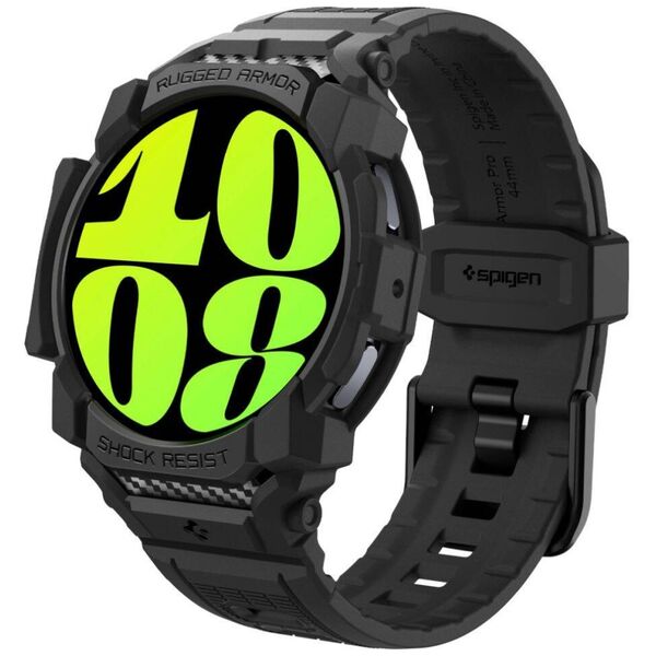 Strap for SAMSUNG GALAXY WATCH 7 (44 MM) Spigen Rugged Armor ”Pro” Matte black 8809971232098