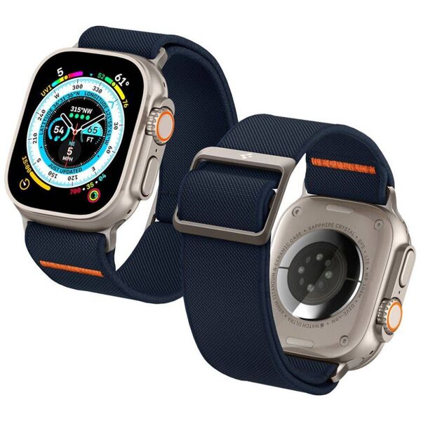 Strap for APPLE WATCH 4 / 5 / 6 / 7 / 8 / SE / ULTRA (42 / 44 / 45 / 49 MM) Spigen Fit Lite Ultra navy blue 8809896743372