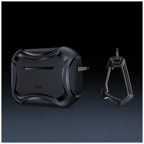 ESR Husa pentru Apple AirPods Pro 1 / 2 - ESR Cyber Armor Tough HaloLock - Black 4894240164259 έως 12 άτοκες Δόσεις