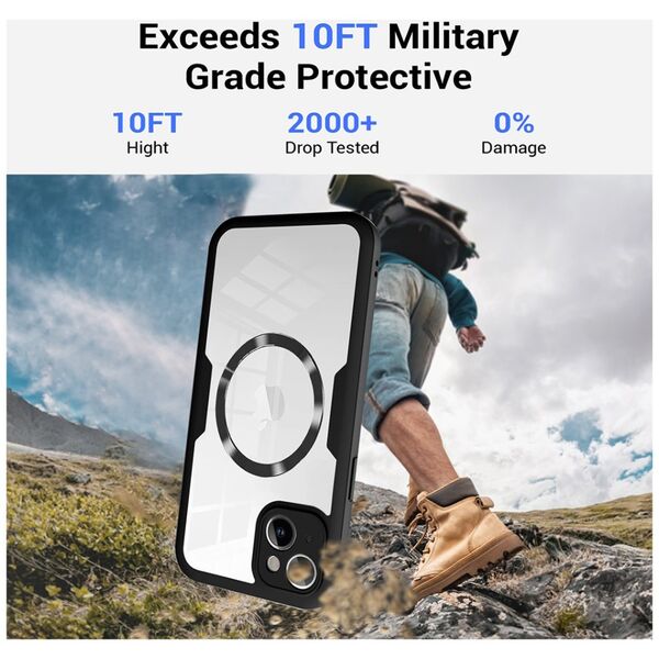 Techsuit Case for iPhone 15 + Cover - Techsuit ColorVerse 360 MagSafe MagSafe Series - Purple 5949419227125 έως 12 άτοκες Δόσεις