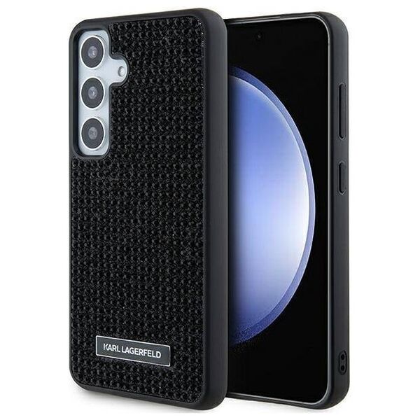 Original Case SAMSUNG GALAXY S24 Karl Lagerfeld Hardcase Rhinestone Metal Logo (KLHCS24SHDSPRK) black 3666339241872
