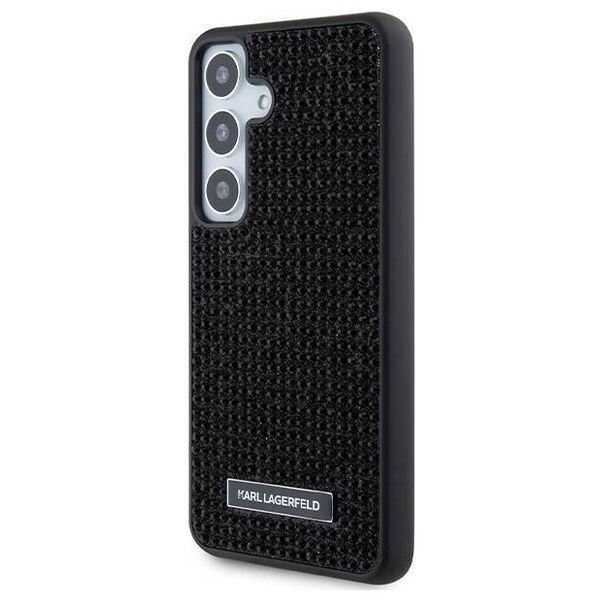 Original Case SAMSUNG GALAXY S24 Karl Lagerfeld Hardcase Rhinestone Metal Logo (KLHCS24SHDSPRK) black 3666339241872
