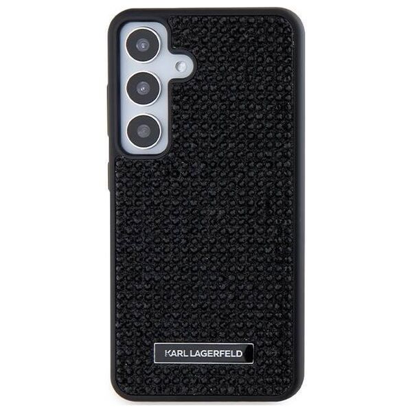 Original Case SAMSUNG GALAXY S24 Karl Lagerfeld Hardcase Rhinestone Metal Logo (KLHCS24SHDSPRK) black 3666339241872