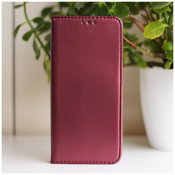 Smart Magnetic case for Motorola Moto G85 burgundy 5907457792609