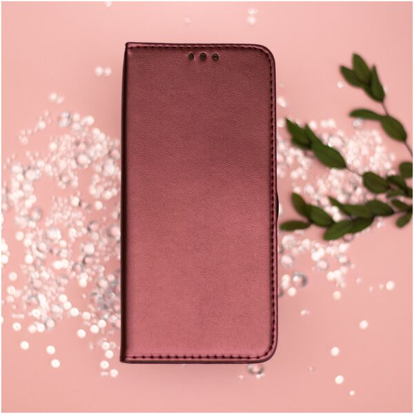 Smart Magnetic case for Motorola Moto G85 burgundy 5907457792609