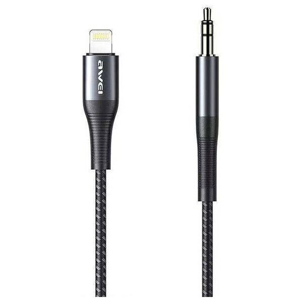 Adapter iPhone Lightning - Jack 3.5 AWEI (CL-116L) black 6954284001052