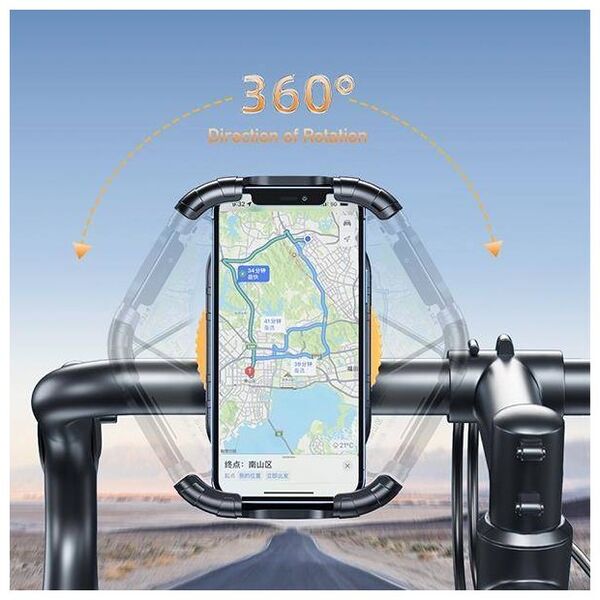 Bicycle Holder 4.7" - 6.7" for AWEI Frame (X29) black 6954284003292