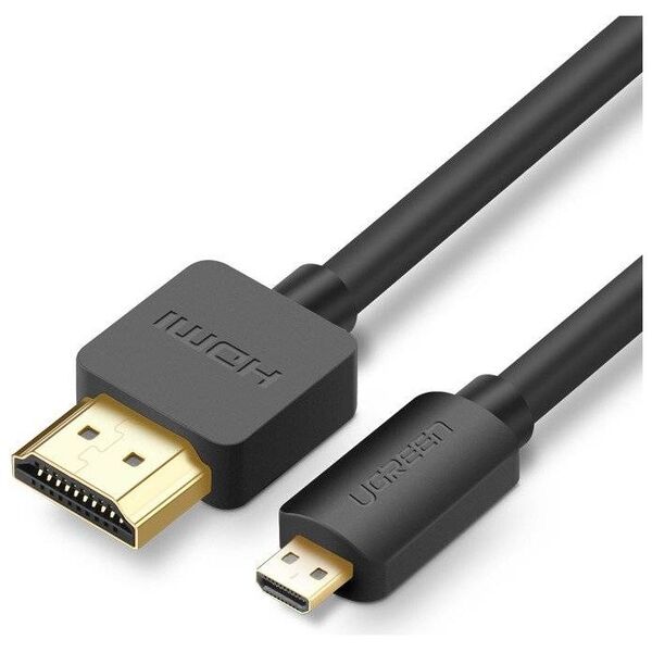 UGREEN HD127 Micro HDMI - HDMI Cable 4K 3D 3m (black) 6957303831043