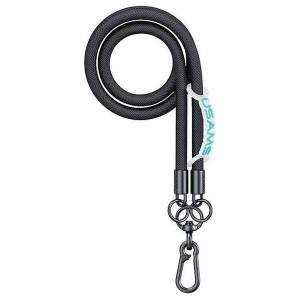 Universal Phone Lanyard 1.2m USAMS ZB282GS01 (US-ZB282) black 6958444908748