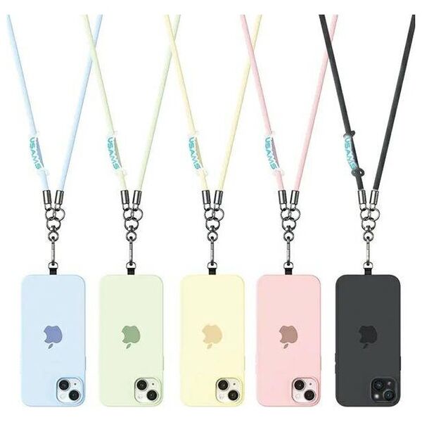 Universal Phone Lanyard 1.2m USAMS ZB282GS01 (US-ZB282) black 6958444908748