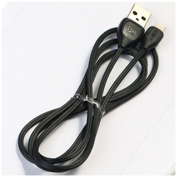 Cable USB iPhone Lightning 1m Fast Charging Remax LESU black 6972174158341
