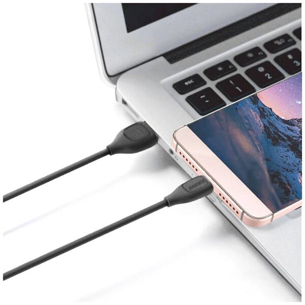Cable USB iPhone Lightning 1m Fast Charging Remax LESU black 6972174158341