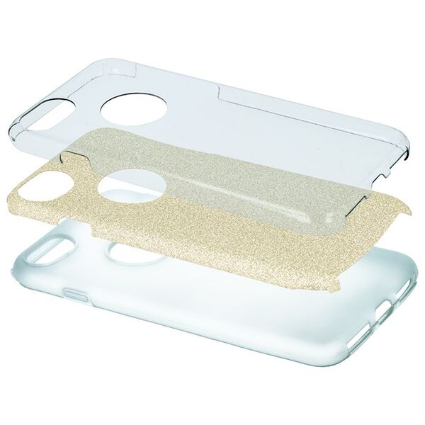 Glitter 3in1 case for iPhone 7 / 8 / SE 2020 / SE 2022 gold 5900495559845