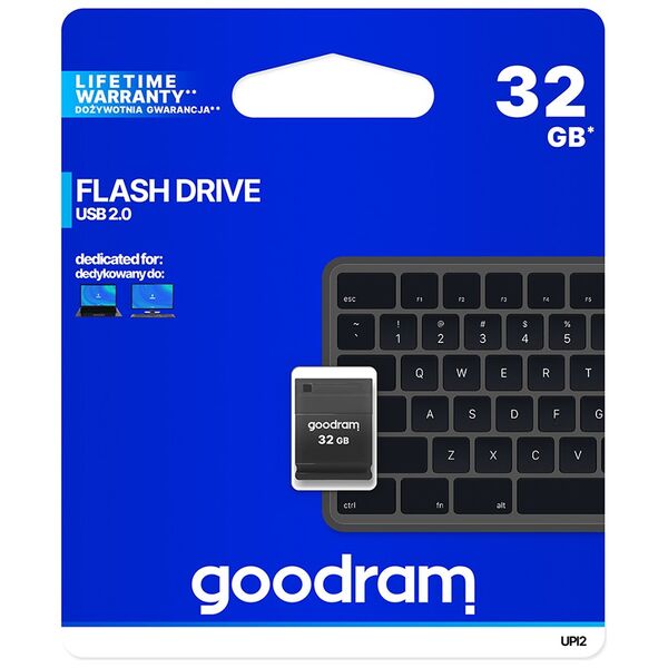 Goodram pendrive 32GB USB 2.0 UPI2 black 5908267920473