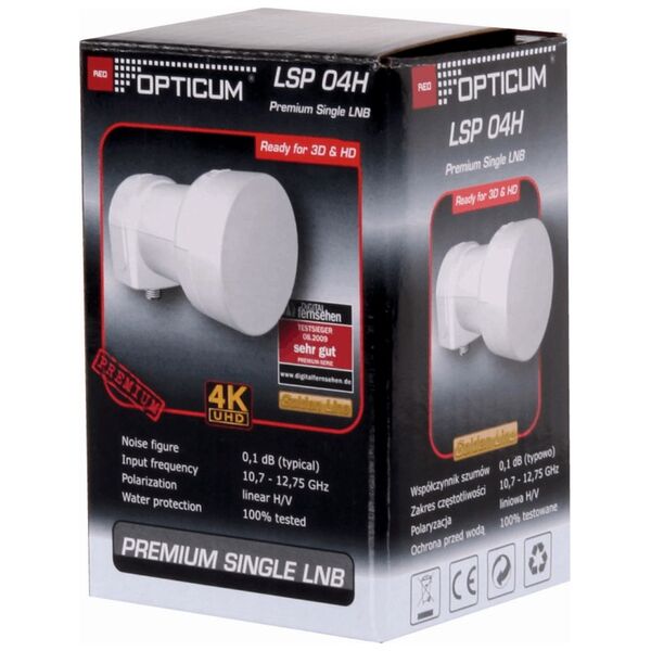 Konwerter Satelitarny SINGLE Opticum LSP-04H [0064] 5901912283657