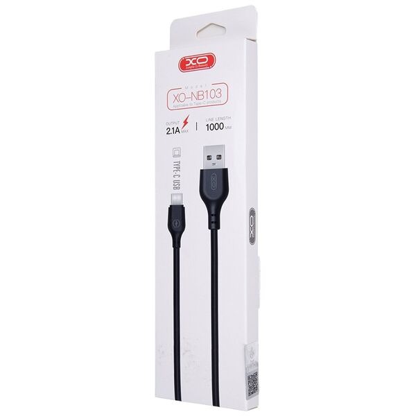 XO cable NB103 USB - USB-C 1,0 m 2,1A black 6920680862740