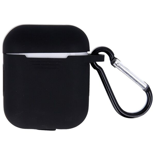Case for Airpods / Airpods 2 black with hook 5900495825469