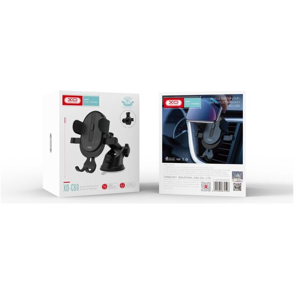 XO car holder C60 black set 6920680872596