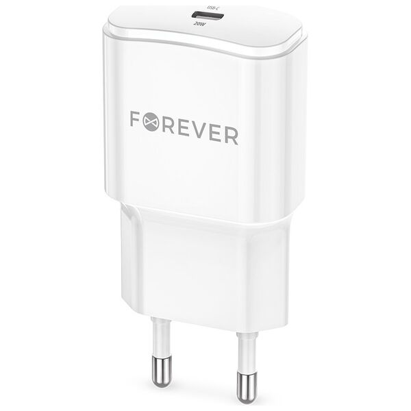 Forever TC-01-20C PD QC charger 1x USB-C 20W white 5900495885968