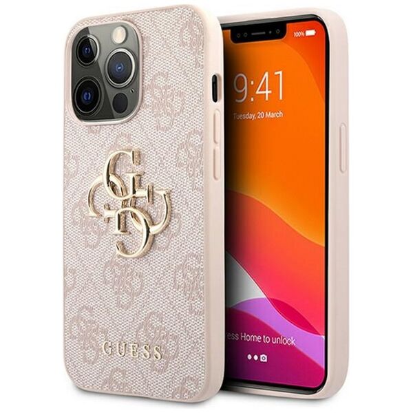 Guess case for iPhone 13 6,1&quot; GUHCP13M4GMGPI pink hard case 4G Big Metal Logo 3666339024840