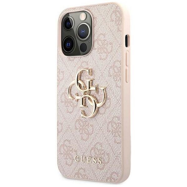 Guess case for iPhone 13 Pro / 13 6,1&quot; GUHCP13L4GMGPI pink hard case 4G Big Metal Logo 3666339024857