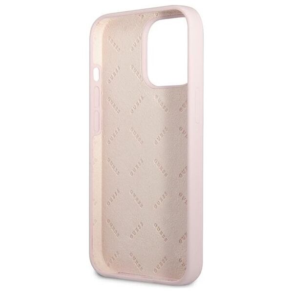 Guess case for iPhone 13 Pro 6,1&quot; GUHCP13LSLTGU purple hard case Silicone Triangle Logo 3666339041052