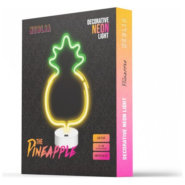Neon LED on a stand PINEAPPLE yellow green NNE05 Neolia 5900495064158
