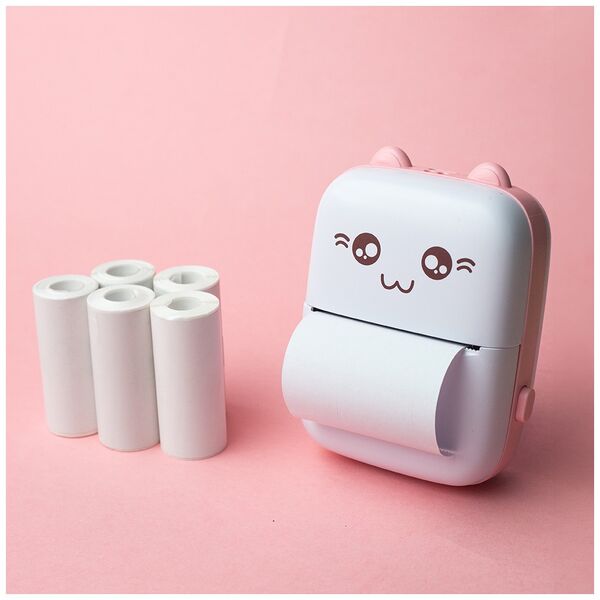Maxlife Bluetooth thermal printer MXTP-100 pink 5900495198006