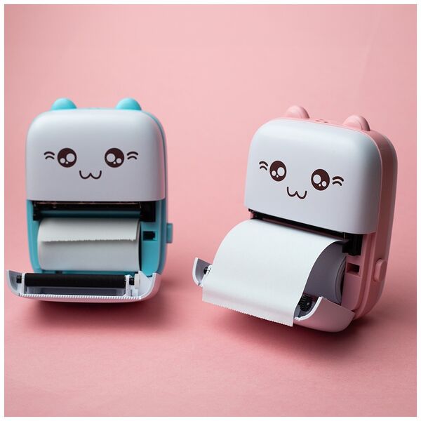 Maxlife Bluetooth thermal printer MXTP-100 pink 5900495198006