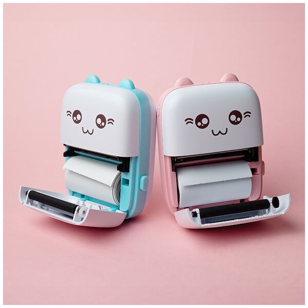 Maxlife Bluetooth thermal printer MXTP-100 pink 5900495198006