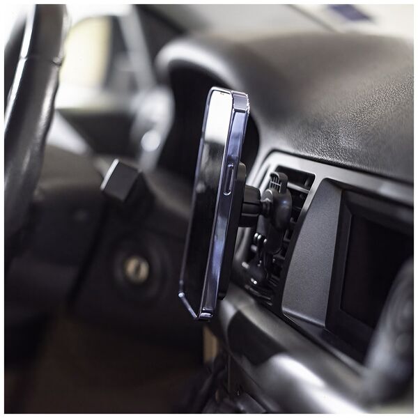 Forever car holder for air vent MACH-100 magnetic with wireless charging black 15W 5900495275196