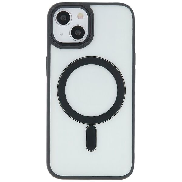 Satin Clear Mag case for iPhone 15 Pro Max 6,7&quot; black 5907457714007