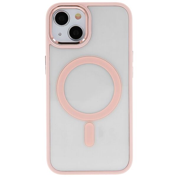 Satin Clear Mag case for iPhone 15 Pro Max 6,7&quot; pink 5907457714328