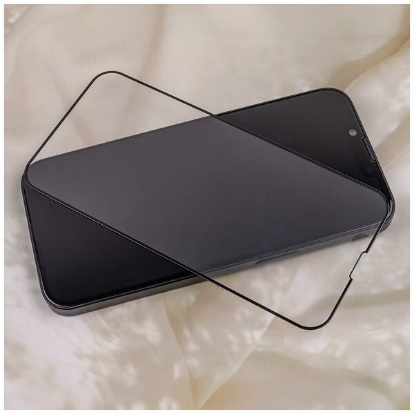 Tempered glass 6D matte for iPhone 15 Pro 6,1&quot; black frame 5907457722866