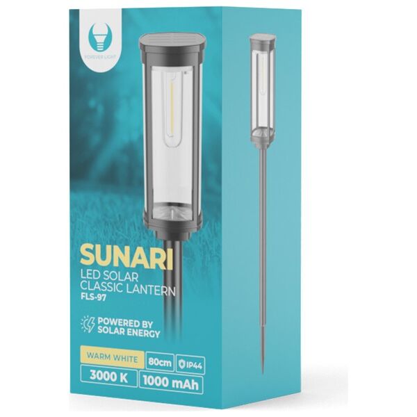 SUNARI Solar Lamp LED FLS-97 CLASSIC Post 3000K 1000mAh Ni-MH Forever Light 5907457720725