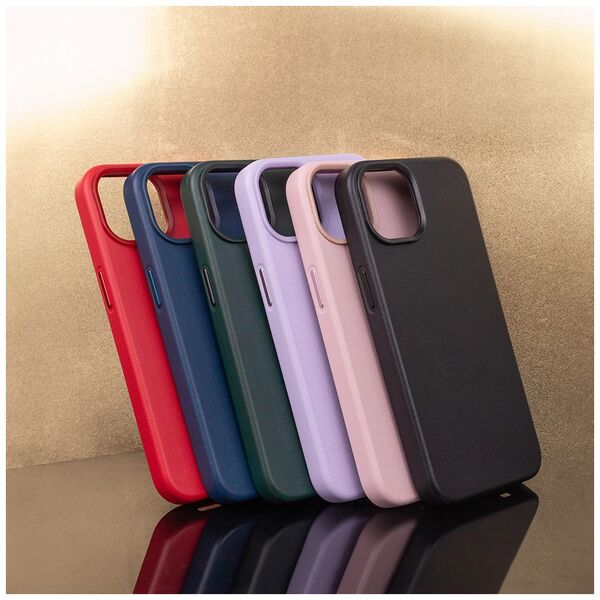 Mag Leather case for iPhone 15 Pro Max 6,7&quot; dark blue 5907457734494