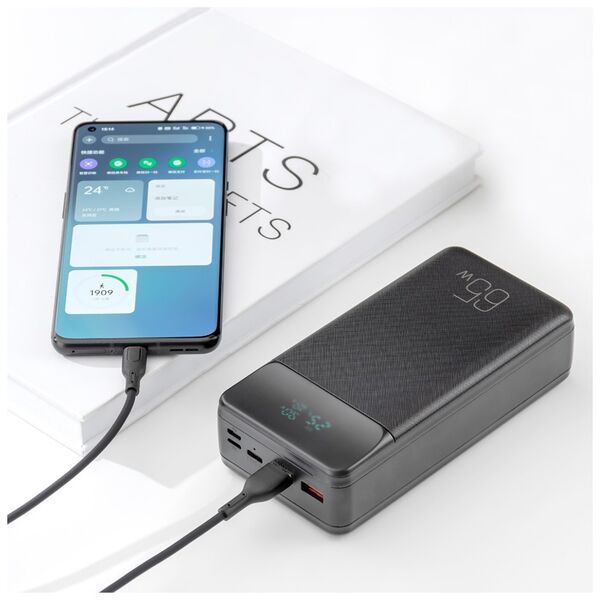 XO laptop power bank  PR201 65W 30000mAh black 6920680835621