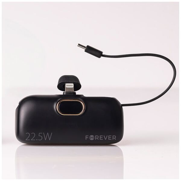 Forever mini power bank MTB-100 22.5W 5000 mAh Lightning black 5907457751224