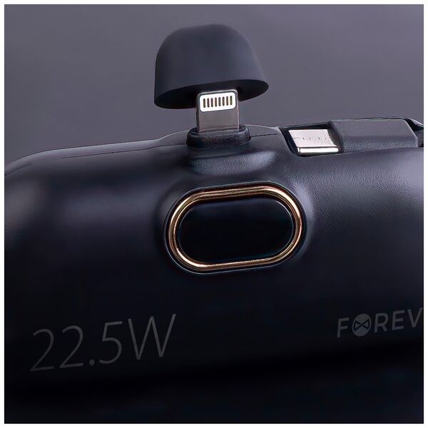 Forever mini power bank MTB-100 22.5W 5000 mAh Lightning black 5907457751224