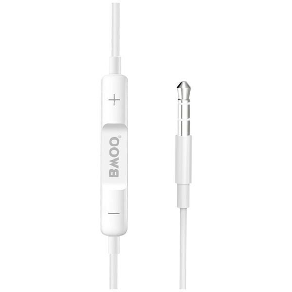 BWOO wired earphones 3.5mm stereo white 6933654801249