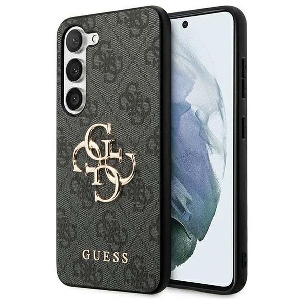 Guess case for Samsung Galaxy A55 GUHCSA554GMGGR black HC PU big 4G metal logo 3666339259570
