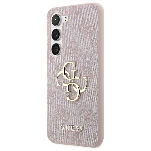 Guess case for Samsung Galaxy A35 GUHCSA354GMGPI pink HC PU 4G big metal logo 3666339259587